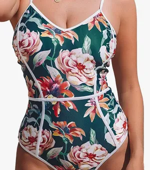 Floral one piece Swimsuit  thumbnail 1