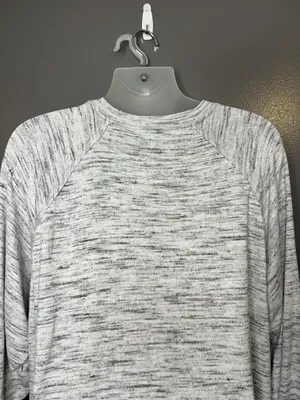 Aerie Sweater Womens XXL Gray Space Dye Knit Raglan Crewneck Pullover Cozy thumbnail 7