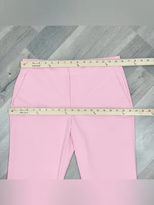 Zara Mid Rise Crop Ankle Trouser Dress Pants Pink Size 6 Office Career Chino thumbnail 10