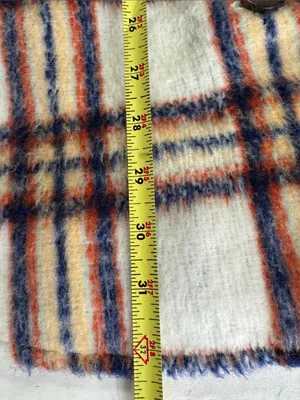 Maurices Lightweight Striped Jacket shacket in White, Blue, Orange plaid L fall thumbnail 14
