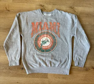 Miami Dolphins Vintage Crewneck Sweatshirt thumbnail 1