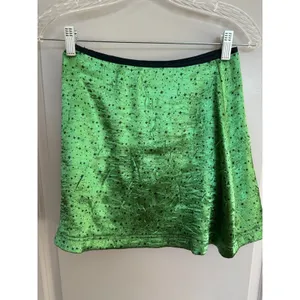 Urban Outfitters Neon Green Festival Wrap Mini Tie Skirt Women's Sz S thumbnail 7