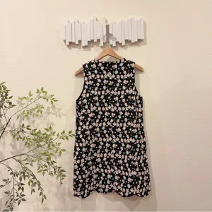 Lost + Wander Chamomile Hills Mini Shift Dress Black White Floral Size M NWT thumbnail 6