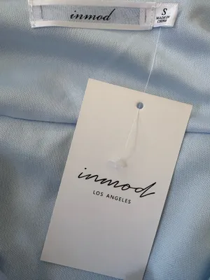Inmod Sequin Ruffle Top Blue thumbnail 3