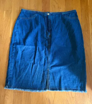 VS Vintage Studio Jean Skirt Size 12 Blue thumbnail 1
