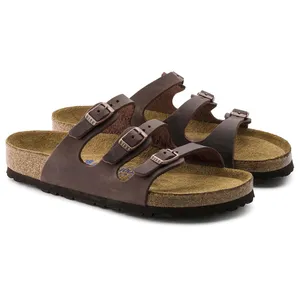 Birkenstock Dark Brown Triple-Strap Sandals thumbnail 2