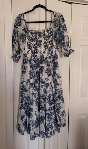 Baltic Born Blue floral dress thumbnail 1