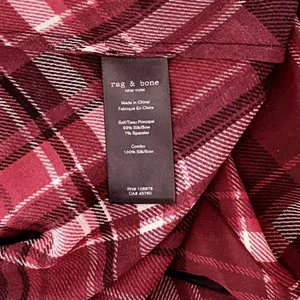 RAG & BONE Silk Victor Plaid Surplice Top Blouse Shirt Drapey High Low‎ Medium thumbnail 12