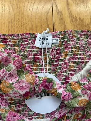 NWT Princess Polly Nakita Mini‎ Dress Pink Floral Smocked Cutout US 12 / AU 16 thumbnail 6