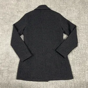 Abercrombie & Fitch Pea Coat Womens Small Wool Blend Herringbone Double Breasted thumbnail 8