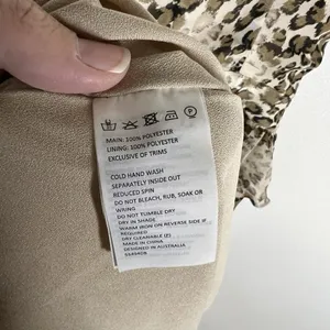 Bardot NWT Animal Print Strappy Layered‎ Dress Tiered Ruffle Women’s Size 4/XS thumbnail 12