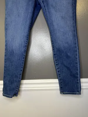 Lauren Ralph Lauren Jeans Womens 12P Petite Blue Med Wash Skinny Stretch Denim thumbnail 3