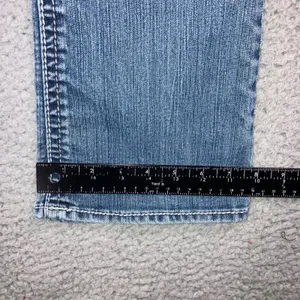 Hydraulic Y2K Bootcut Jeans 8 30x31 Low Rise Fleur De Lis Embellished McBling thumbnail 7
