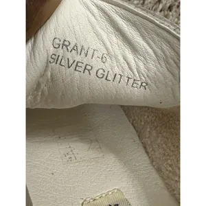 Vintage Havana Grant Silver Glitter White Leather Sneakers 6 thumbnail 6