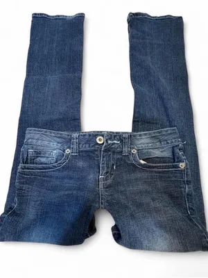 Low Rise Guess Women's Dark Blue Stretch Denim Jeans thumbnail 1