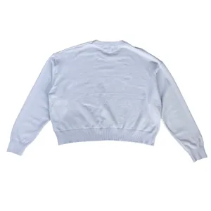 Orange Kiss‎ Sweater Teddy Bear Light Blue Knit Pullover Women Size Large Twee thumbnail 3