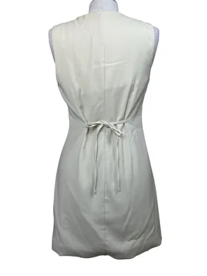 Abercrombie Mara High-Neck Vest Mini Dress in Butter Yellow Size Small Preppy thumbnail 4