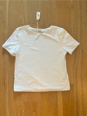 aerie White Crewneck Short Sleeve Top thumbnail 8