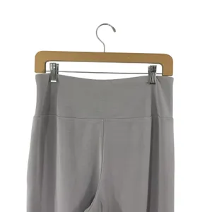 Athleta Womens Seasoft Wide Leg Crop Pants Neutral Medium Boho Gray Lagenlook thumbnail 4