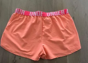 Under Armour women’s loose fit orange & pink athletic shorts large thumbnail 8