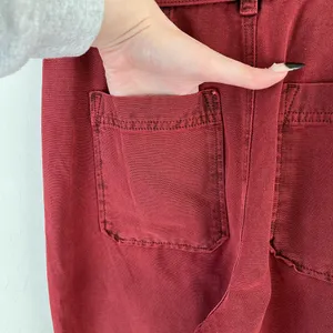 Free People Corin Flare Boho Button Fly Pants Red Size Women’s 8 thumbnail 6
