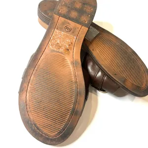 6 MIA Venetia chain slide sandals Brown Brown Slip on Old money thumbnail 6