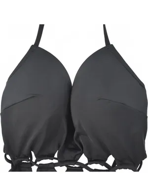 Shade & Shore Black Halter Cut-Out One Piece Wire Swimsuit Size 34DD thumbnail 5