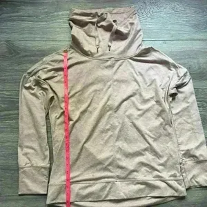 Apana Funnel Neck Long Sleeve Soft Pink Sweatshirt Lounge Comfy Active Size S thumbnail 3