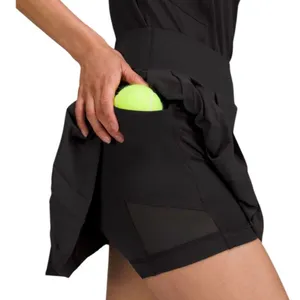 .Lululemon Side-Pleat High-Rise Tennis Skirt Black Size 4 thumbnail 3