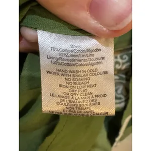 CIEBON Serbita green white Embroidered tiered peasant Dress Size Small Linen thumbnail 9