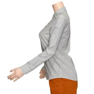 SÉZANE Tomboy Stripe Shirt, Ecru/Blue, FR36/US4 thumbnail 5