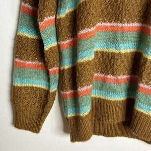 Hurley ladies pullover cozy argyle‎ crewneck sweater size medium thumbnail 4