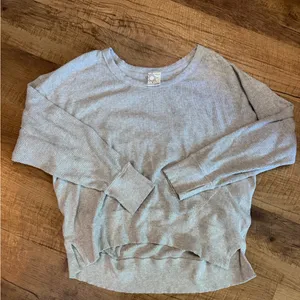 aerie Light Gray Wow! Waffle Long Sleeve Tee thumbnail 3