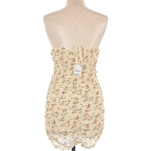 Free People Intimately Pucker Up NWT Bodycon Halter Straps Tie Dress $78 Retail thumbnail 3