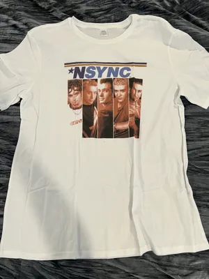 White Graphic *NSYNC T thumbnail 1