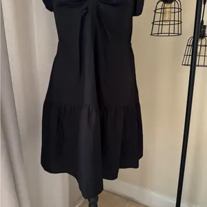 Steve Madden Black Amanda Mini Dress V Neck Sleeveless Size M thumbnail 6