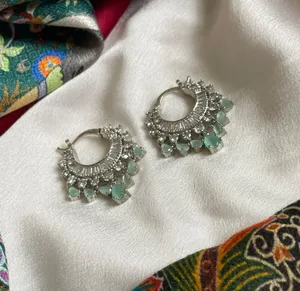 Turquoise & Silver Earrings thumbnail 1