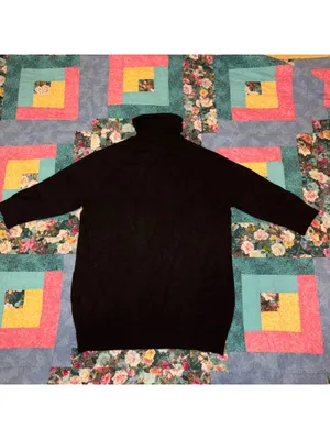 ZARA Girls Large Black Turtleneck Sweater Size L thumbnail 4