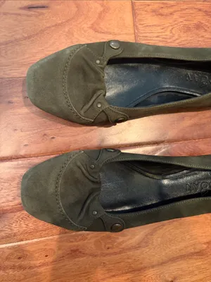 Hogan Olive Green Suede Ballet Flats🫒 thumbnail 6