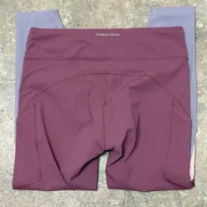 OUTDOOR VOICES Purple Colorblock Leggings Size XL thumbnail 14