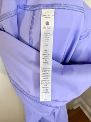 CRZ Yoga Lilac High Rise Leggings S 25” NWOT thumbnail 8