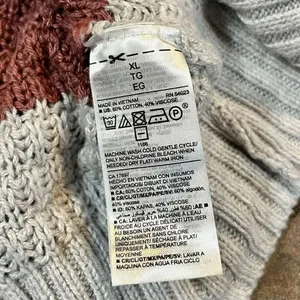 Old Navy Stitchy Pink Stripe Sweater Tunic XL thumbnail 8