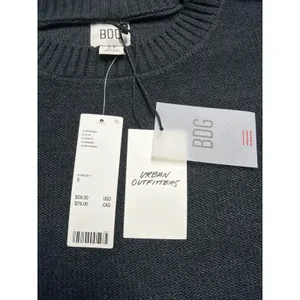 BDG Urban Outfitters Dark Grey Crew Neck Oversized Knit Sweater OB1440924 Small‎ thumbnail 3