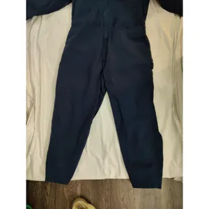 C. E. Schmidt Workwear Jumpsuit Coveralls Navy Blue Zip Pockets Long Sleeve XLR thumbnail 3