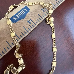 Gold Tone Long Necklace thumbnail 2