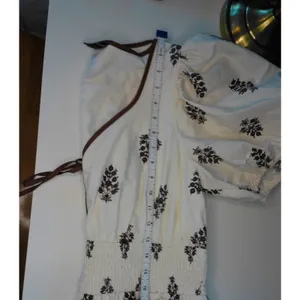 VICI Cream Brown‎ Floral Block Print Tiered Smocked Maxi Dress Size XL NWOT thumbnail 10
