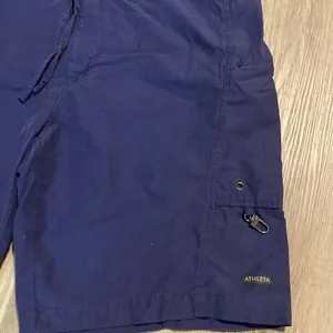 ATHLETA womens navy blue shorts size L thumbnail 3