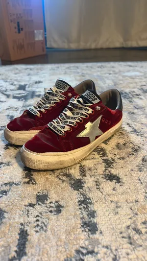 Golden Goose Sneakers Red May Classic Glitter Star 35 thumbnail 6