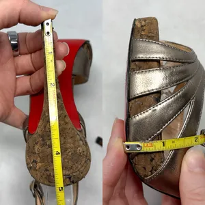 Christian Louboutin Vintage Y2K Activa Leather Cork Strappy Stiletto Heel Sandal thumbnail 14