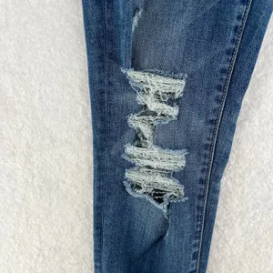 American Eagle Outfitters High Rise Jegging Jeans Womens 4 Blue Denim Distressed thumbnail 6